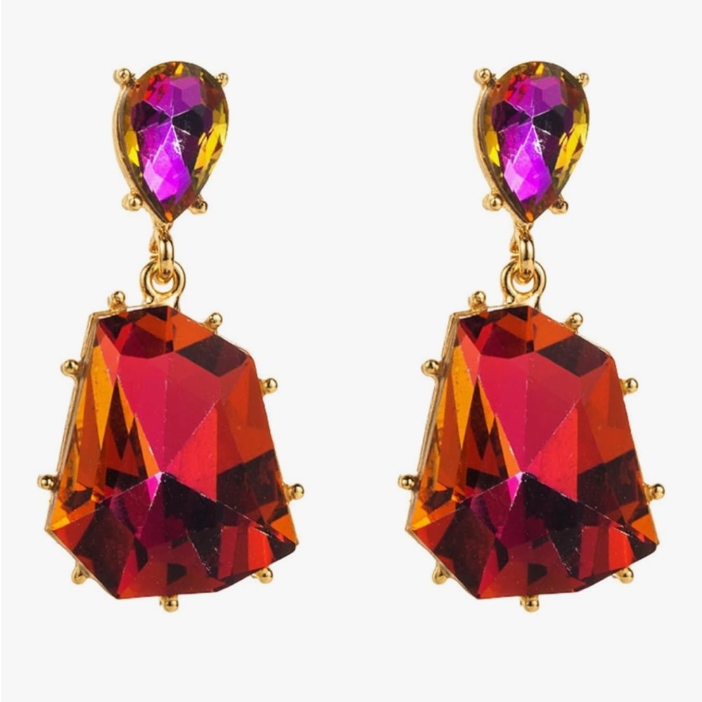 Women Drop Earrings Irregular Shape Bohemian - Picture 1 of 7